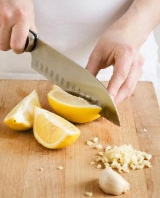 Knoflook met citroenen
