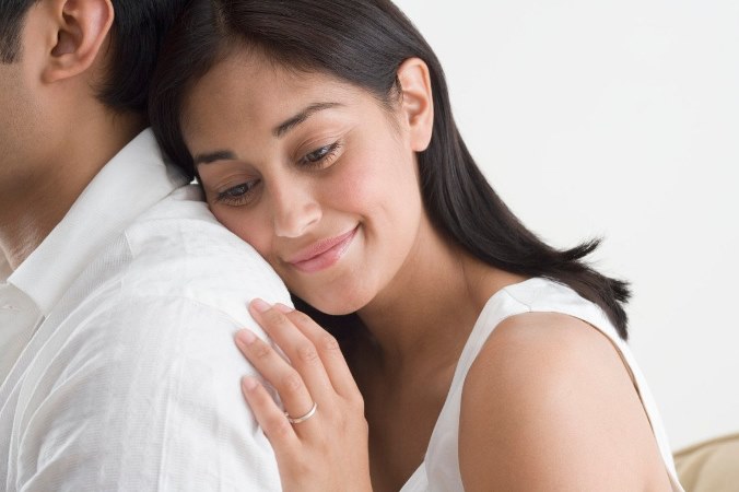 vrouw lachend