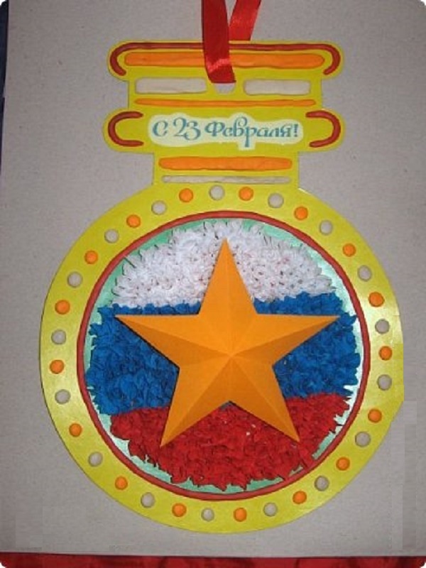 Applique op 23 februari, eigen handen