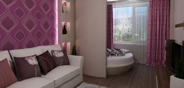We verdelen de kamer in twee zones