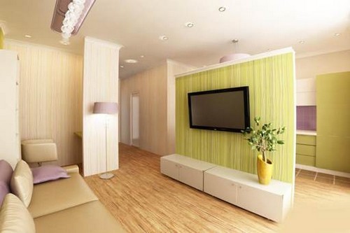 We verdelen de kamer in twee zones