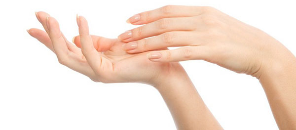Wat voelt de linkerhandpalm van je hand?