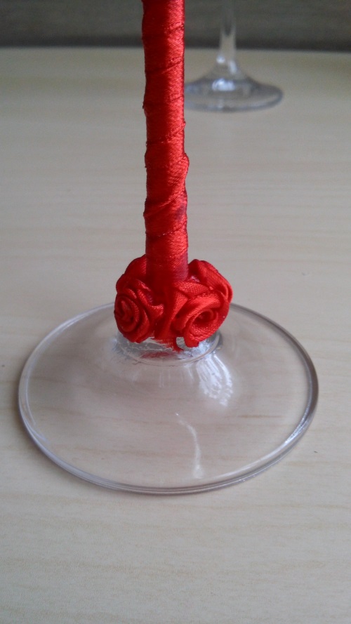 Bruiloft glazen decoratie
