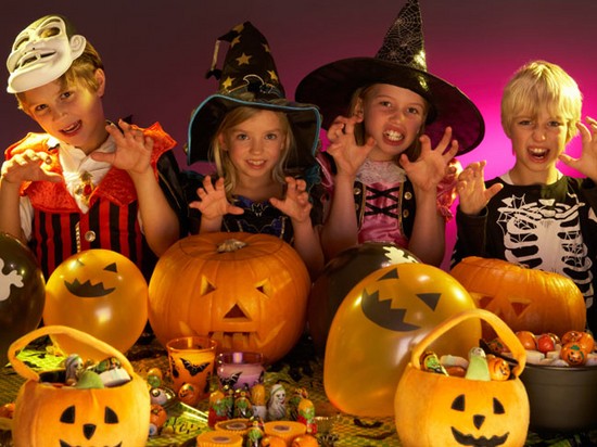 Bij het vieren van de viering van Halloween 2016