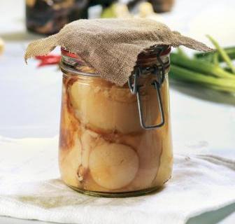Ingeblikte champignons voor de winter