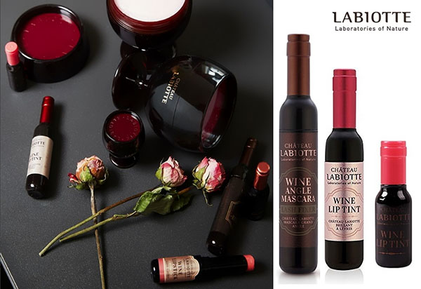 Cosmetica in een glas: een wijncollectie van make-up Chateau Labiotte