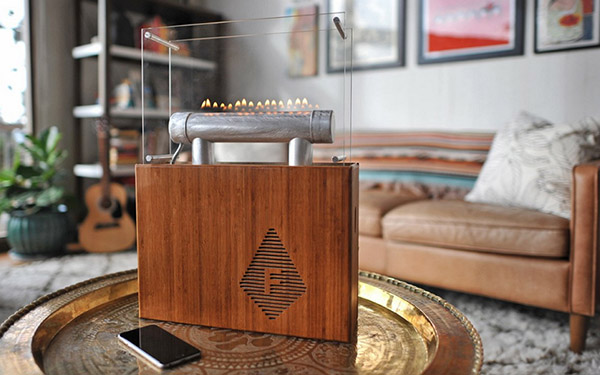 Vuurmagie: zuilvuur Fireside Audiobox