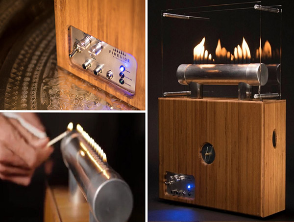 Vuurmagie: zuilvuur Fireside Audiobox