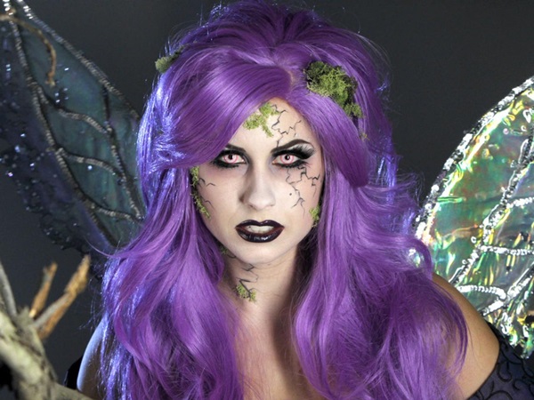 Enge make-up voor Halloween met je eigen handen voor meisjes en meisjes