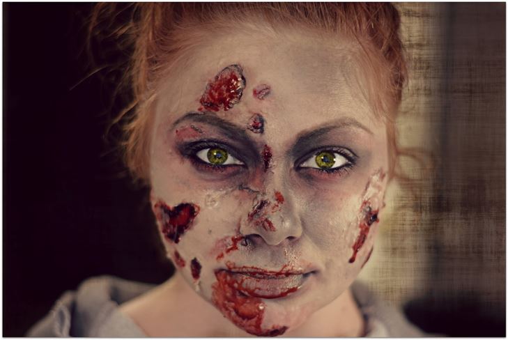 Zombie Makeover voor Halloween: foto, video hoe je je eigen handen kunt maken