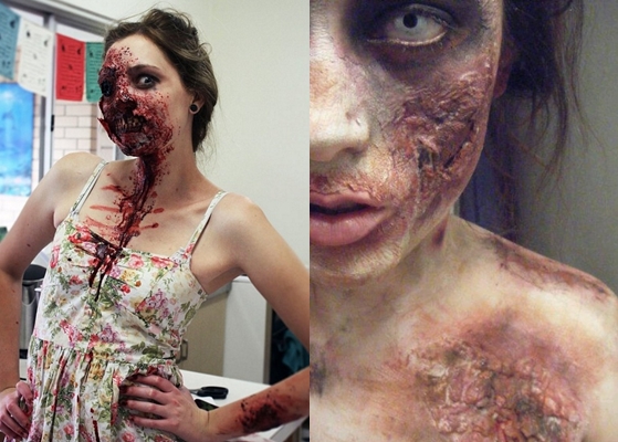 Zombie Makeover voor Halloween: foto, video hoe je je eigen handen kunt maken