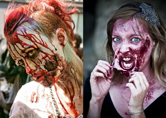 Zombie Makeover voor Halloween: foto, video hoe je je eigen handen kunt maken