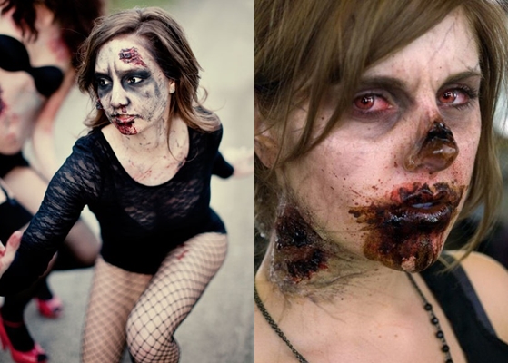 Zombie Makeover voor Halloween: foto, video hoe je je eigen handen kunt maken