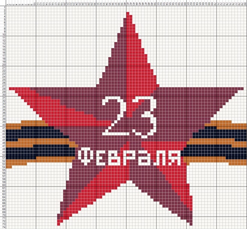Versiering van de kaart voor 23 februari: fotovarianten
