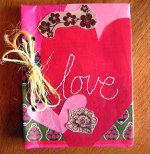 Valentijnsdag geschenken. Handgemaakte kladblok