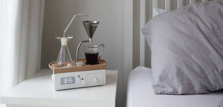Geschenk voor koffiezetapparaten: alarmkoffiezetapparaat Barisieur