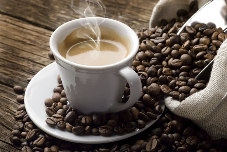 Opgeschorte koffie