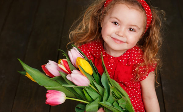Felicitaties voor meisjes op 8 maart
