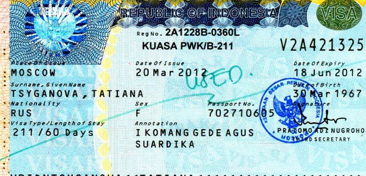 Visum voor Bali voor Russen: Heb je het nodig?