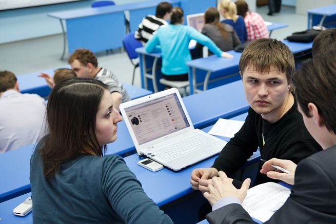 studenten tijdens een lezing