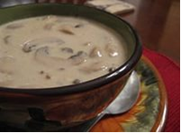 soep met champignons 