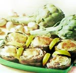 Artisjokken gevuld met champignons