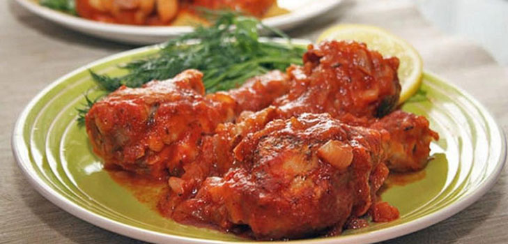 Chahokhbili van kip: koken