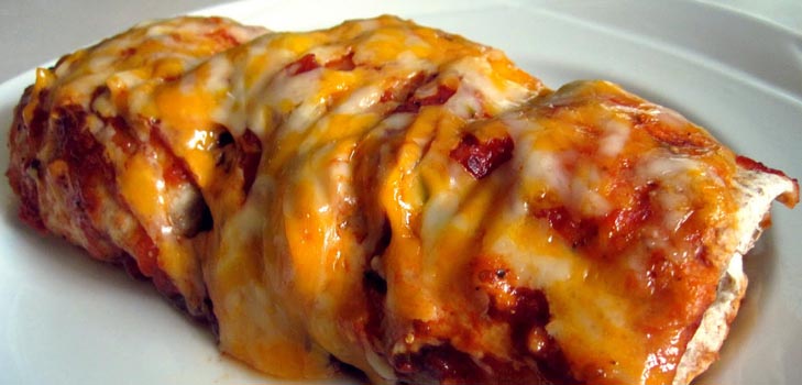 Enchiladas met bonen en wortelgroenten