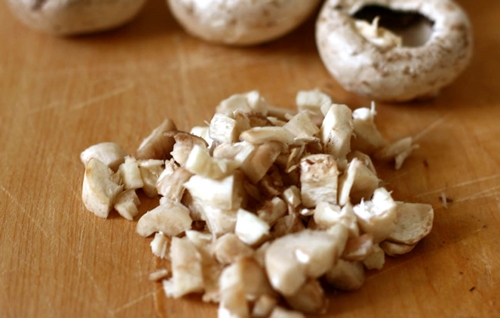 Foto van een recept van gevulde champignons in de oven