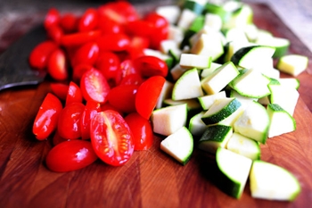 recept voor een interessante salade met courgette