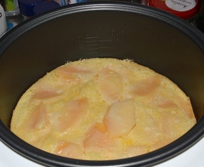 Hoe een charlotte in een multivark te bakken - een stapsgewijs foto-recept Photorecept-appeltaart in het multivark