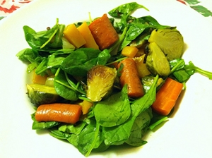Beeld van een recept voor een eenvoudige en smakelijke salade