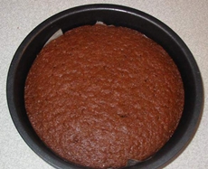 Foto van een recept van de chocoladecake voor de verjaardag van een kind