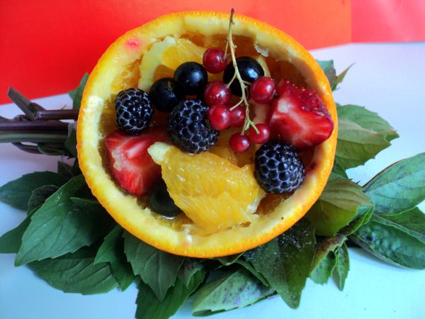 Mooie serveren en serveren van fruit