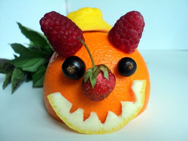 Mooie serveren en serveren van fruit