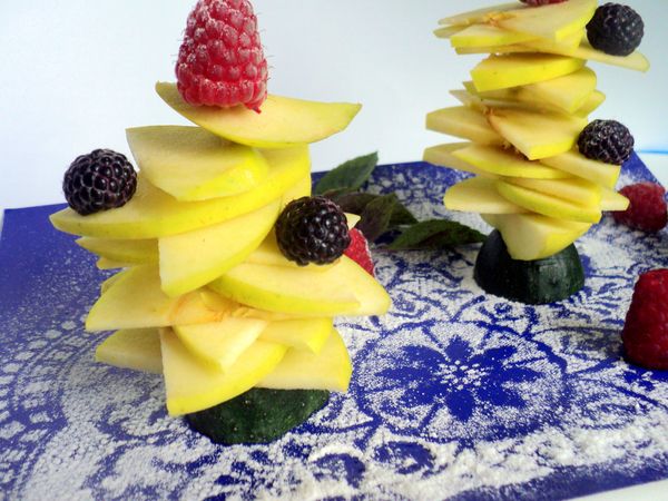 Mooie serveren en serveren van fruit