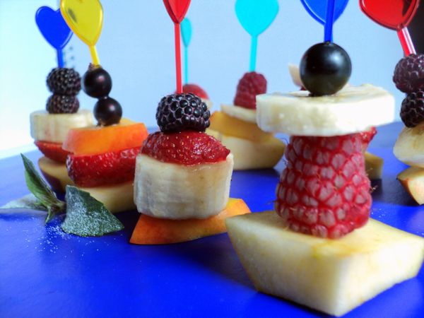 Mooie serveren en serveren van fruit