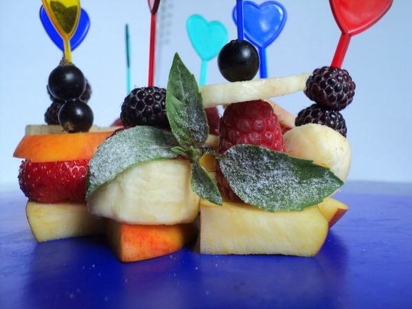 Mooie serveren en serveren van fruit