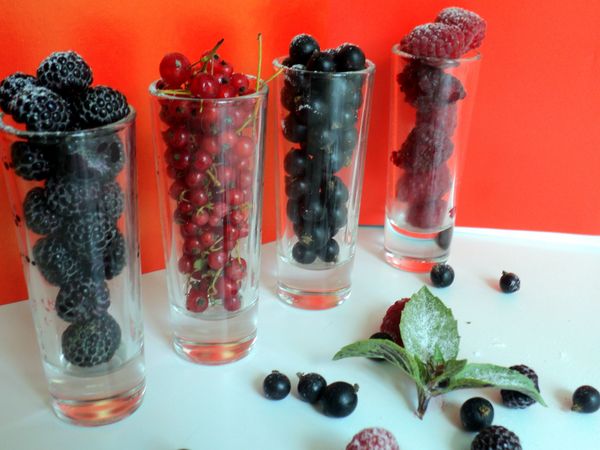 Mooie serveren en serveren van fruit