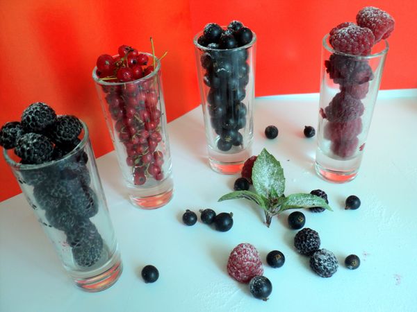 Mooie serveren en serveren van fruit