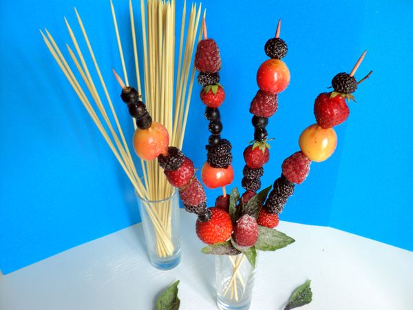 Mooie serveren en serveren van fruit