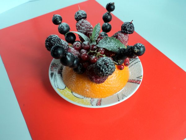 Mooie serveren en serveren van fruit