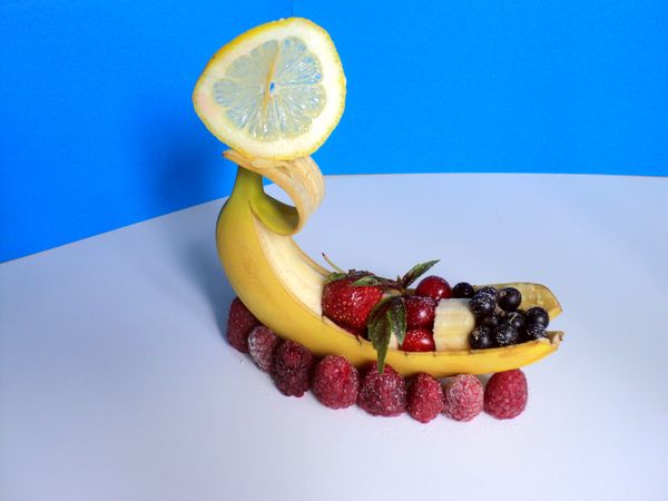 Mooie serveren en serveren van fruit