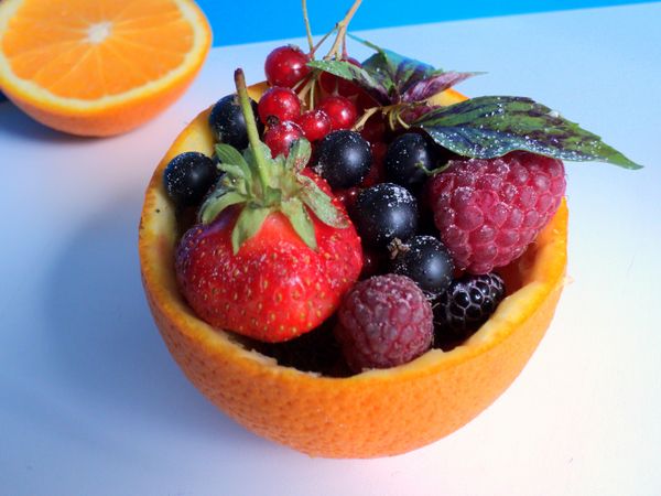 Mooie serveren en serveren van fruit