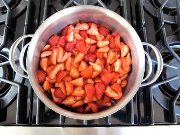 Aardbeiencompote voor de winter