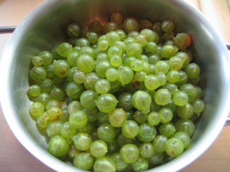 Compote van kruisbes met sinaasappel voor de winter 