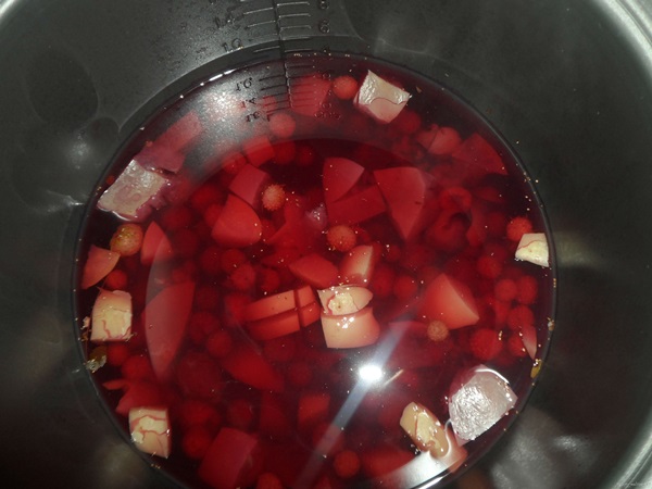 Heerlijke compote van frambozen voor de winter