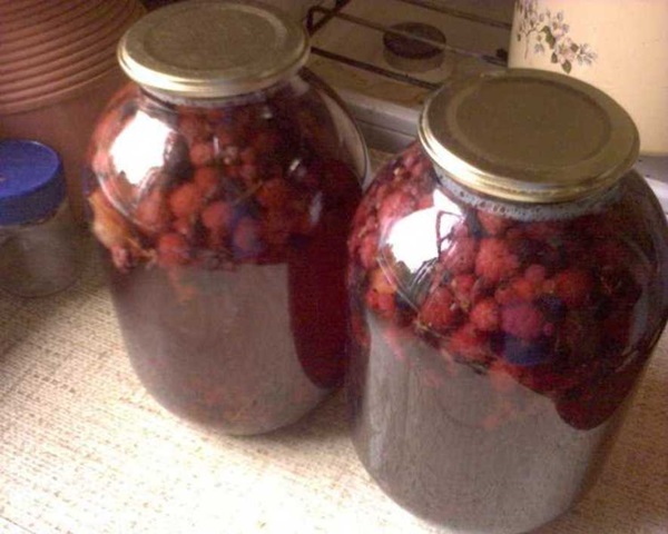 Heerlijke compote van frambozen voor de winter