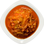 Lecho van courgette voor de winter met tomatenpuree