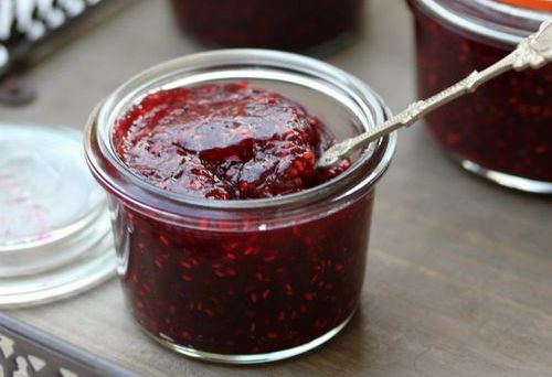 Frambozenjam met honing